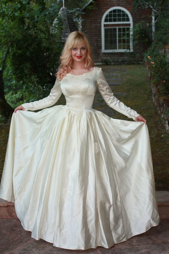 custom-vintage-1950s-silk-satin-wedding-dress-princess-ball-gown-long-sleeves-by-dainty-rascal