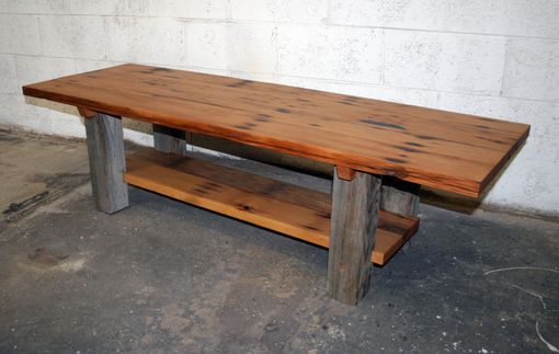 Custom Made Reclaimed Fir And Barn Wood Coffee Table