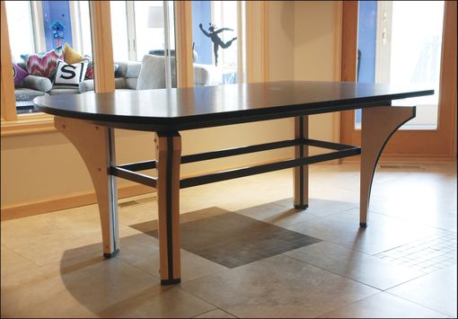 Custom Made Maple & Steel Kitchen Table