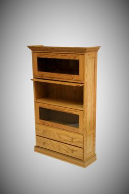 Custom Made Oak Barrister Bookcase