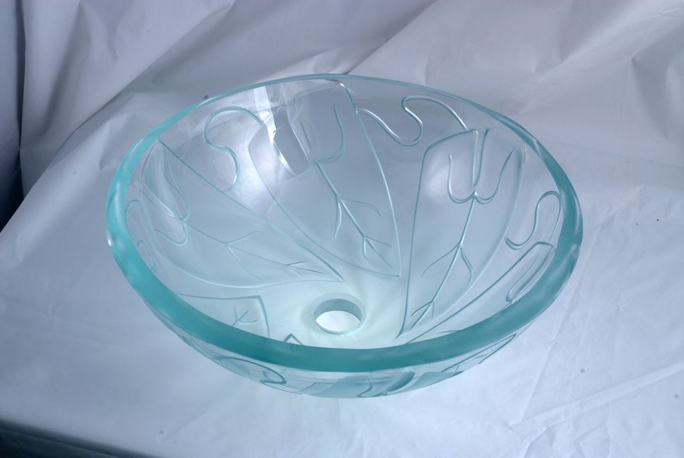 Custom Kiln-Formed Bathroom Vessel Sink by Glass Impressions ...