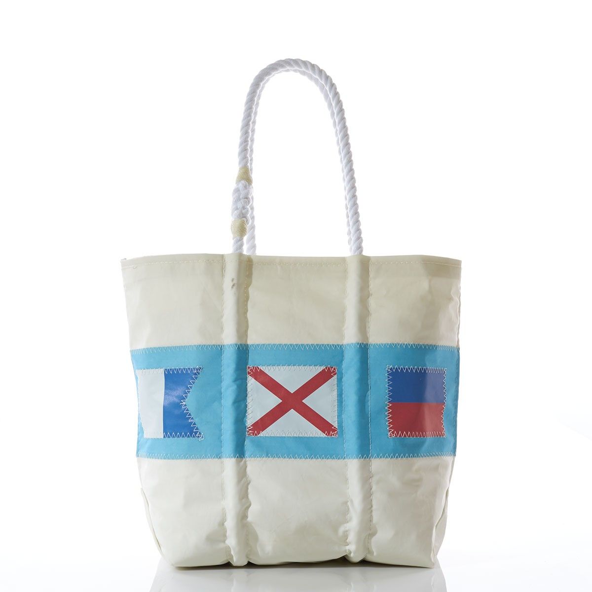 Buy a Hand Crafted Custom Signal Flag Tote, Sea Bags Recycled Sail