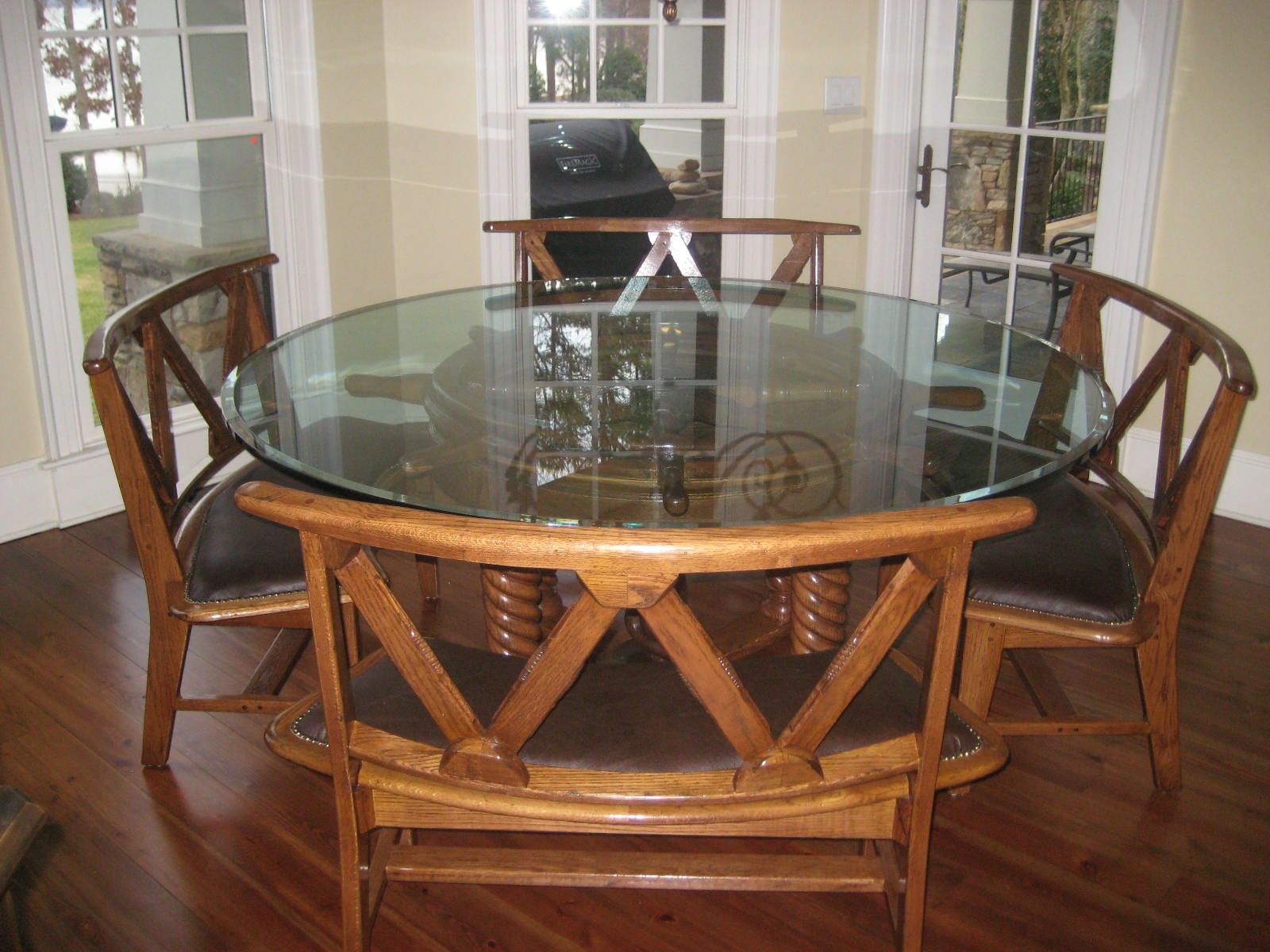 ships wheel dining room table