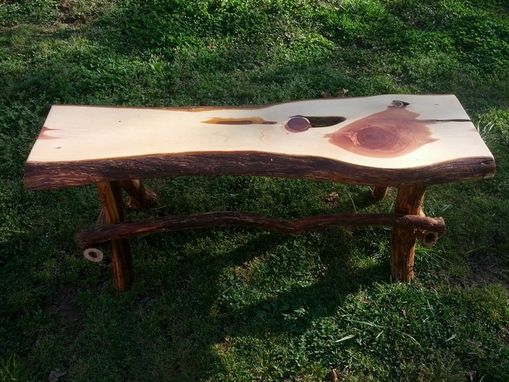 Custom Made Rustic Cedar Benches