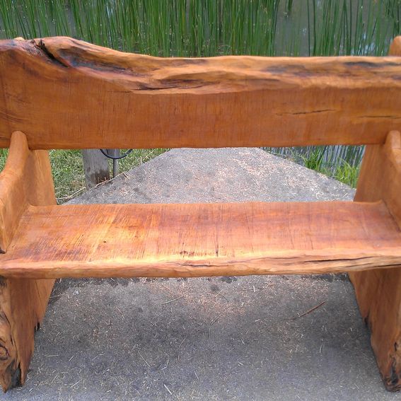 Hand Made Live Edge Bench by Juniper Canyon Design
