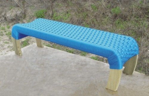 Custom Made Outdoor/Indoor Rope Bench
