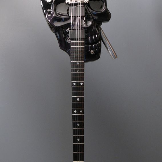 Custom Made Skull Baritone Electric Guitar by Andrews Guitars