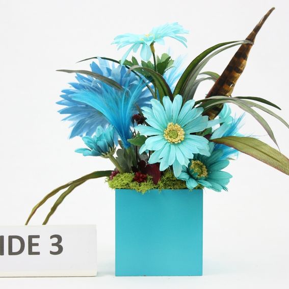 Custom Unique Home Décor Silk Flower Arrangement, Coffee Table