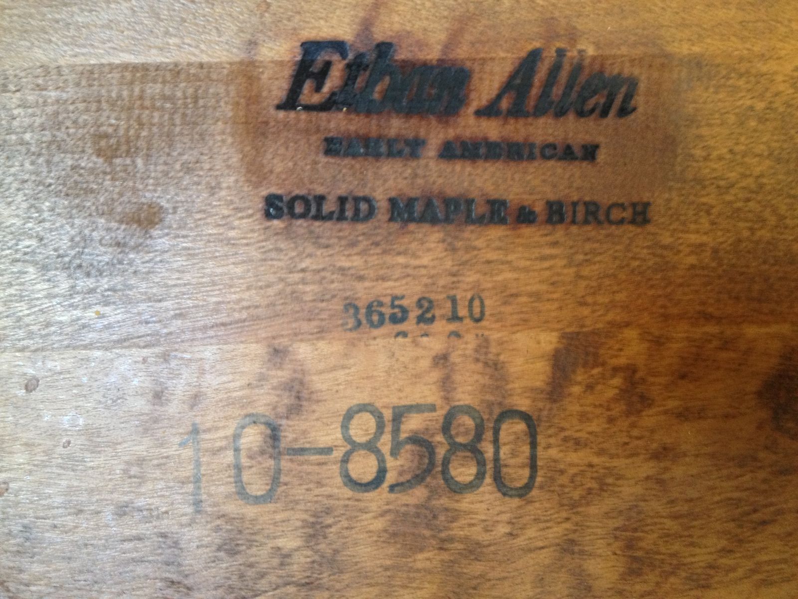 Hand Made Vintage Ethan Allen Coffee Table Early American Solid Maple