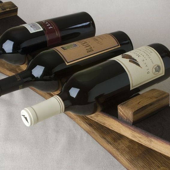 Custom Made Napa Wine Barrel Wine Rack 7 Bottles by Alpine Wine