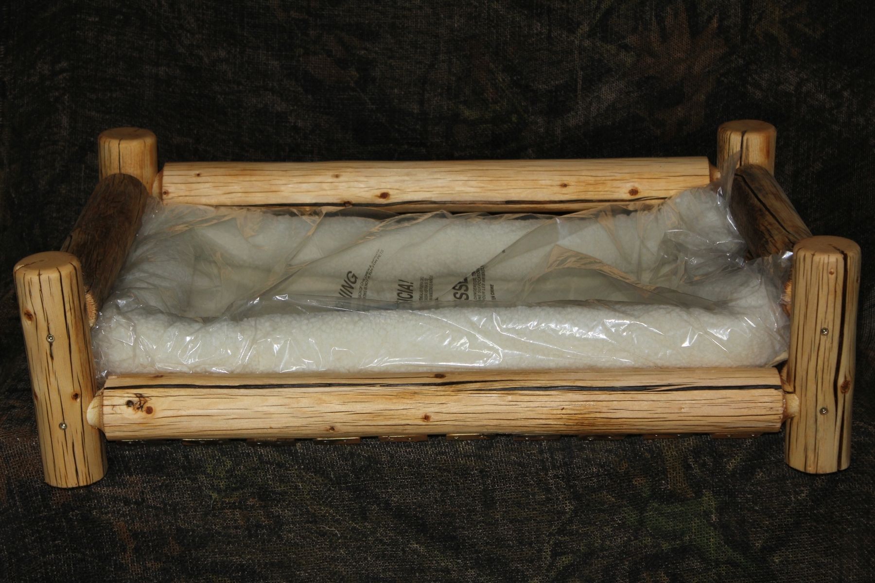 Handmade Rustic Log Pet Beds by The Rustic