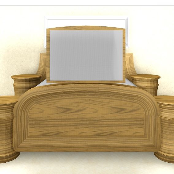 Handmade Mahogany Bed With Tv Lift And Swivel by Jeffrey Scott Designs