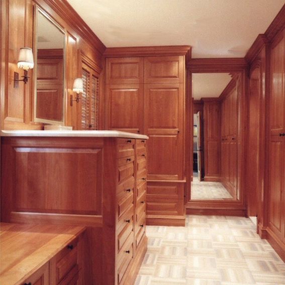 Hand Crafted Adirondack Sustainable Cherry Dressing Room In Greenwich