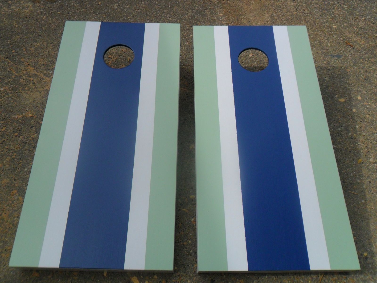 Hand Crafted Custom Personalized Stripe Cornhole Baggo Board Game