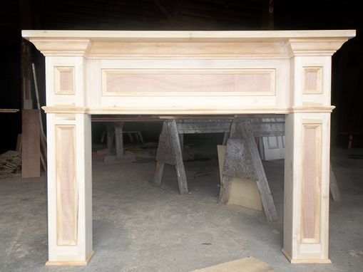 Custom Made Paint- Grade Fireplace Mantel Surround
