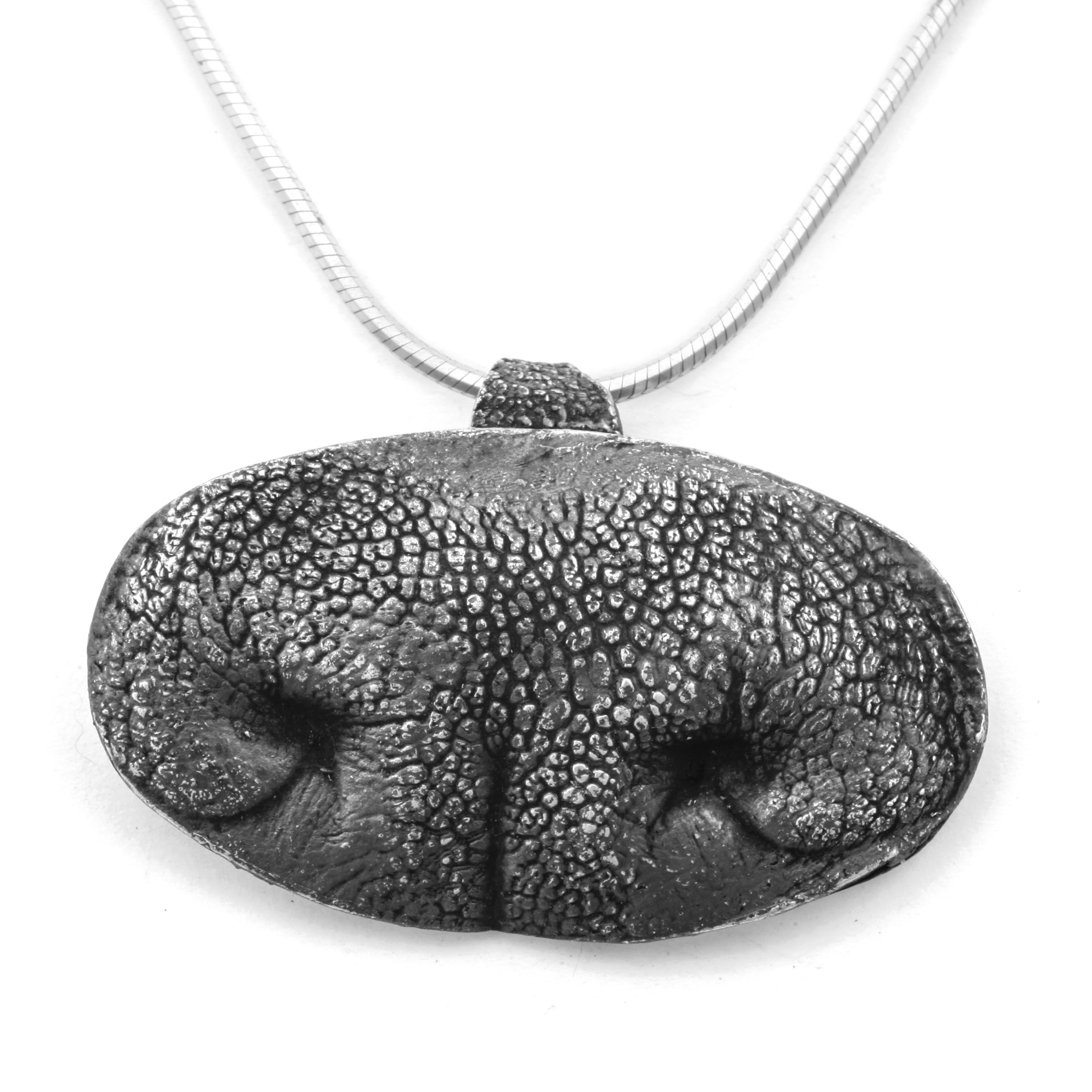 Buy a Hand Made Sterling Silver Dog Nose Necklace From Your Pets Nose