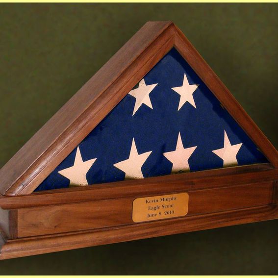 Handmade Cases For U.S. Flags by Greg Seitz Woodworking