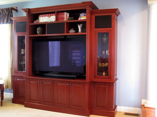 Handmade Entertainment Center by The Woodworker's Studio | CustomMade.com