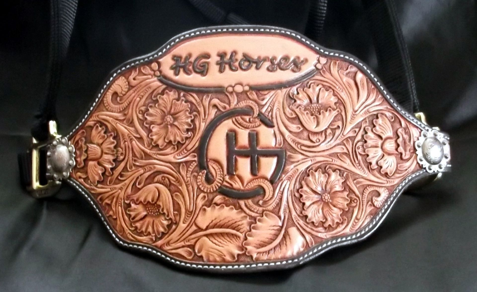 Hand Made Custom Leather Bronc Halters by Double U Leather