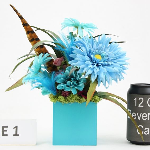 Custom Unique Home Décor Silk Flower Arrangement, Coffee Table