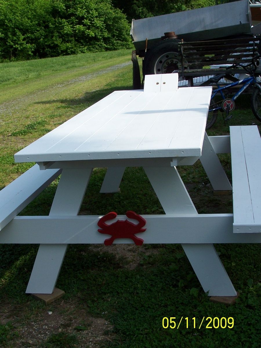 Handmade Picnic Tables by Davis Custom WoodWorks,LLC/Davis Family