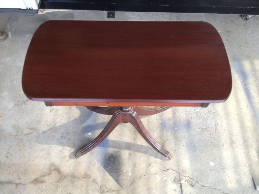 Custom Made Mahogany (Veneer) Table Repair & Refinish