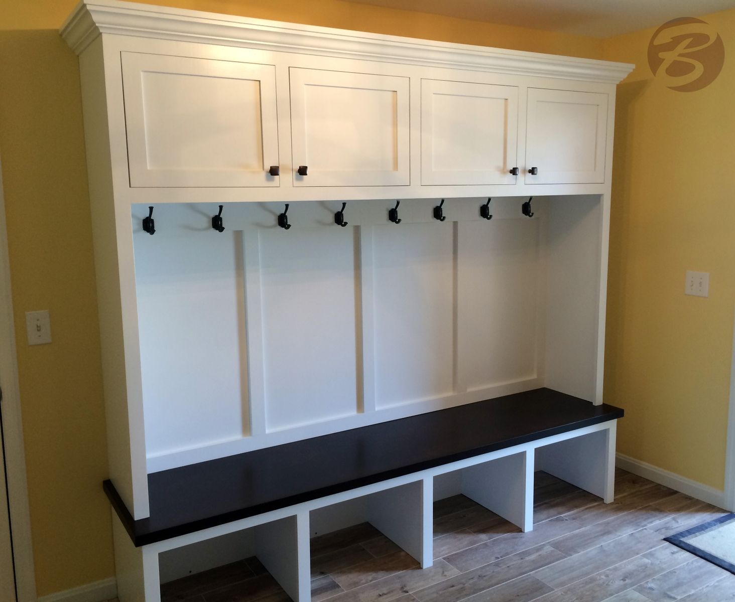 Handmade Mudroom / Entryway Bench And Storage by Boltonwoodworking