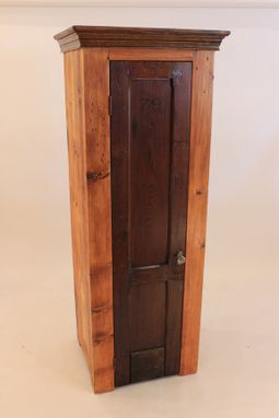 Custom Made #Cb-21 Antique Firehouse Locker Door Cabinet With 5 Shelves