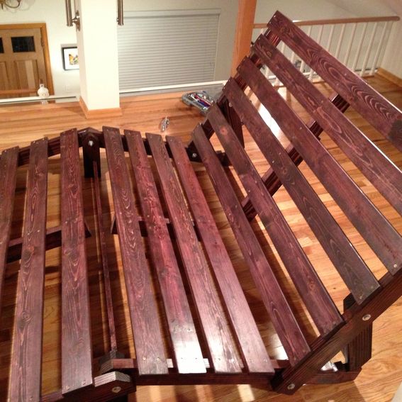Custom Chaise Lounger / Futon Frame by Emerald City Crafts
