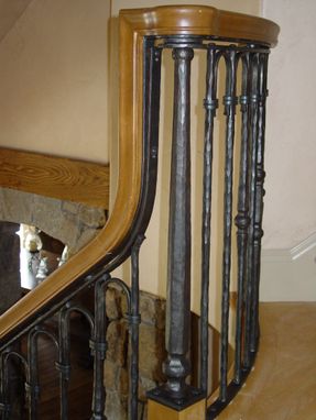 Custom Made Wrought Iron Stair And Bridge Railing