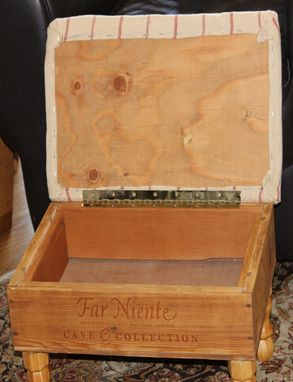 Custom Made Wine Crate Footstool