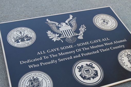 Custom Made Bronze Plaque  - Memorial