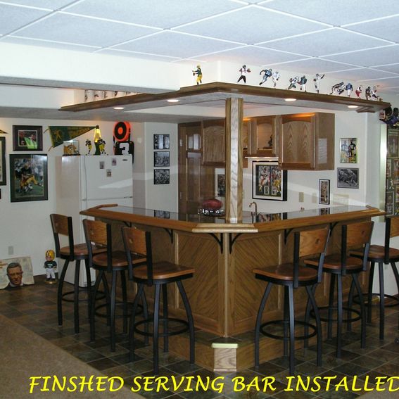 Custom Home Entertainment Bar by Puzzleworks Llc