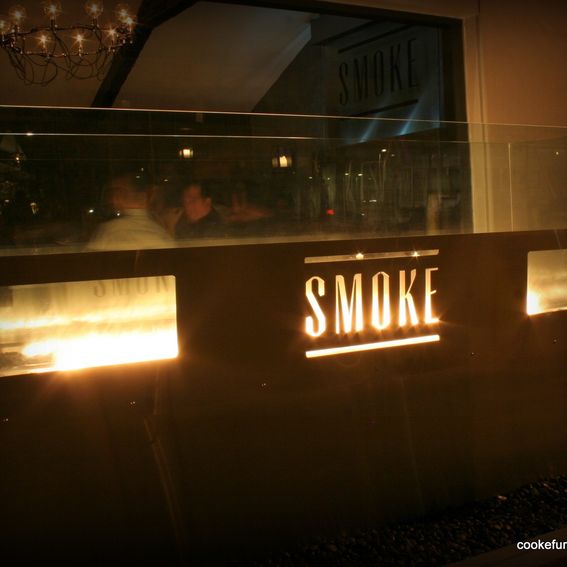 Custom Restaurant Fire Pit Sign by Cooke Furniture