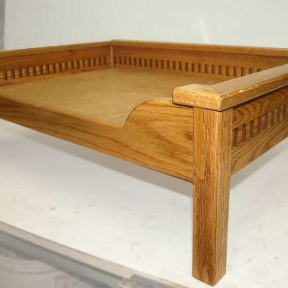 Hand Made Set Of Two Custom Dog Beds by Cc Fine Furniture