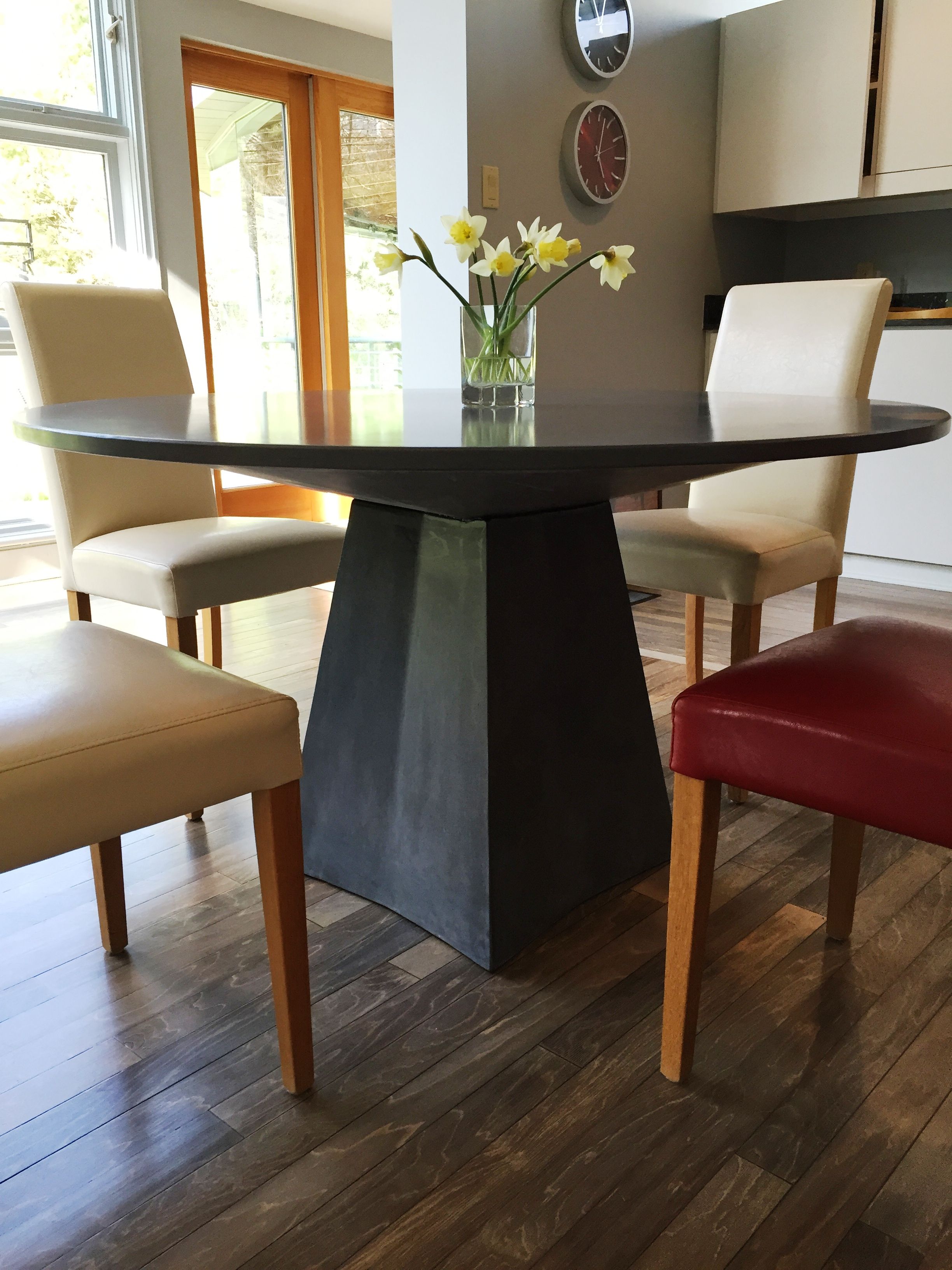 Hand Crafted Concrete Dining Table by 910 Castings