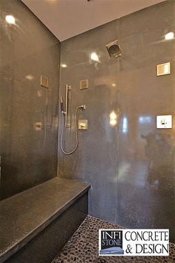 Custom Made Concrete Shower Stall
