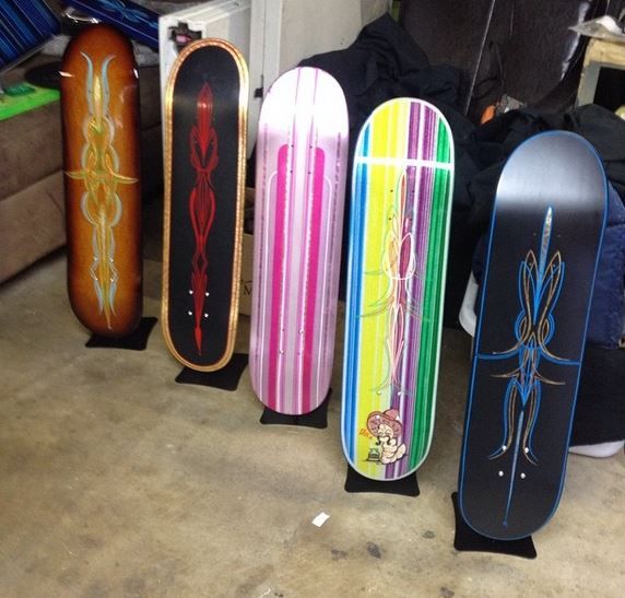 Hand Made Custom Painted Skateboards By One Penny Studios Custommade