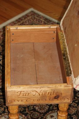 Custom Made Wine Crate Footstool