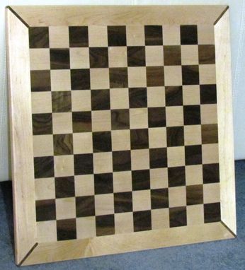 Custom Made Walnut And Maple Chess Board