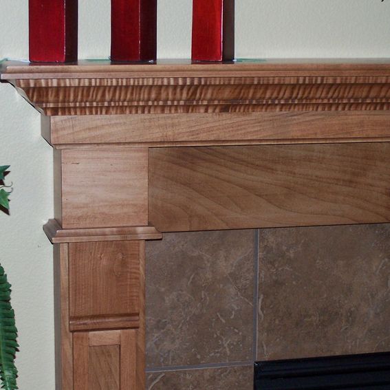 Handmade Custom Fireplace Surround by Custom Woodgrains