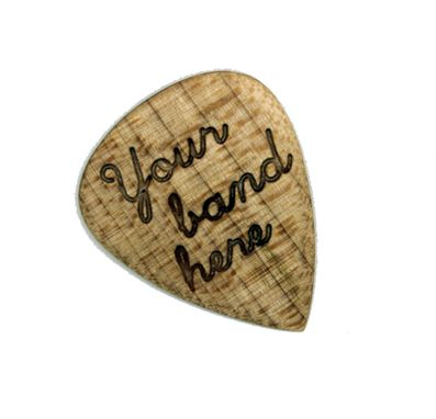 Custom Made Engraved Wood Guitar Picks, Custom, Musician Gift, Wooden Plectrum, Best Pick For Recording
