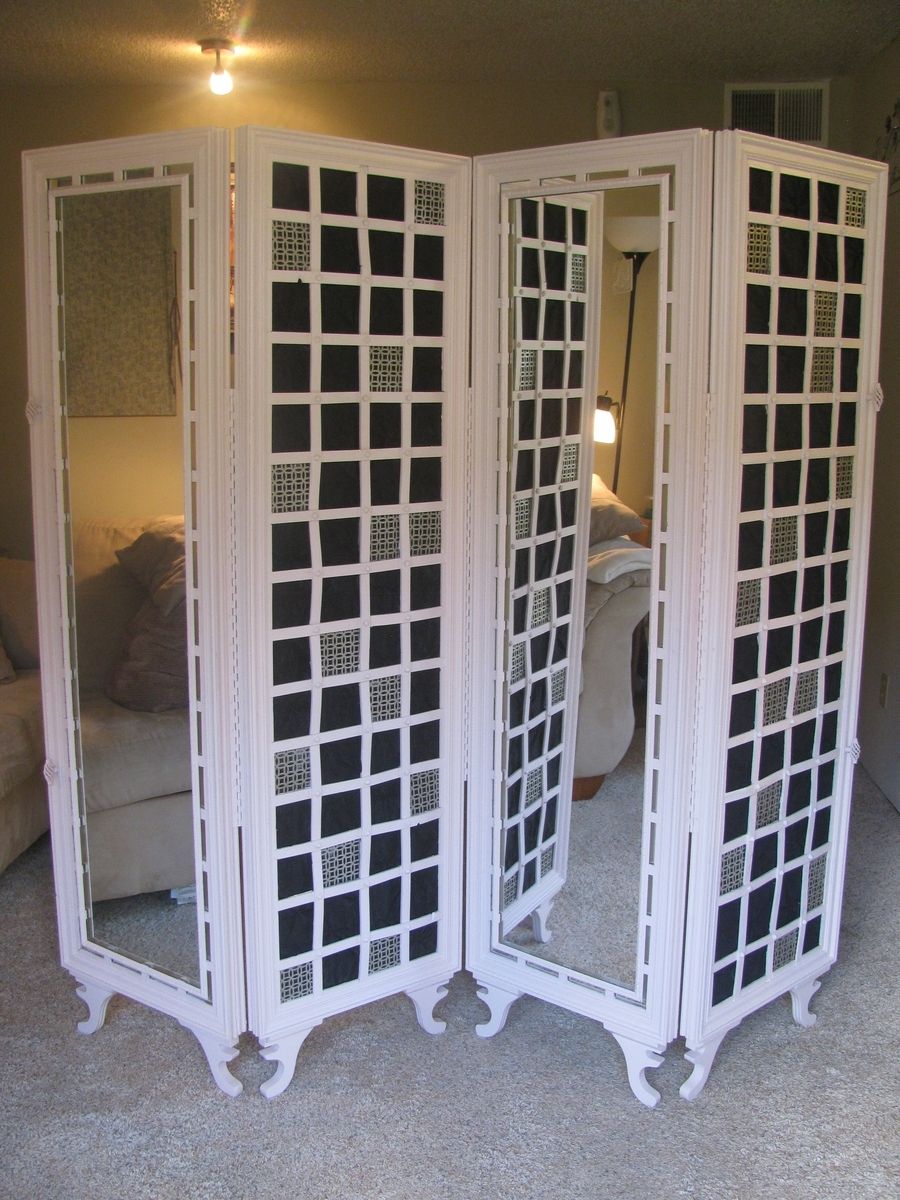 Custom Made Dressing Screen Or Room Divider 4 Panel Full Length