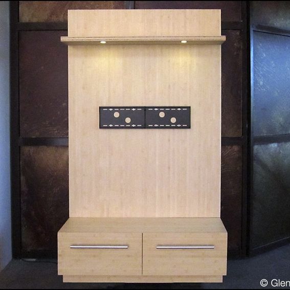 Custom Contemporary Tv Display Wall Unit Entertainment Center by