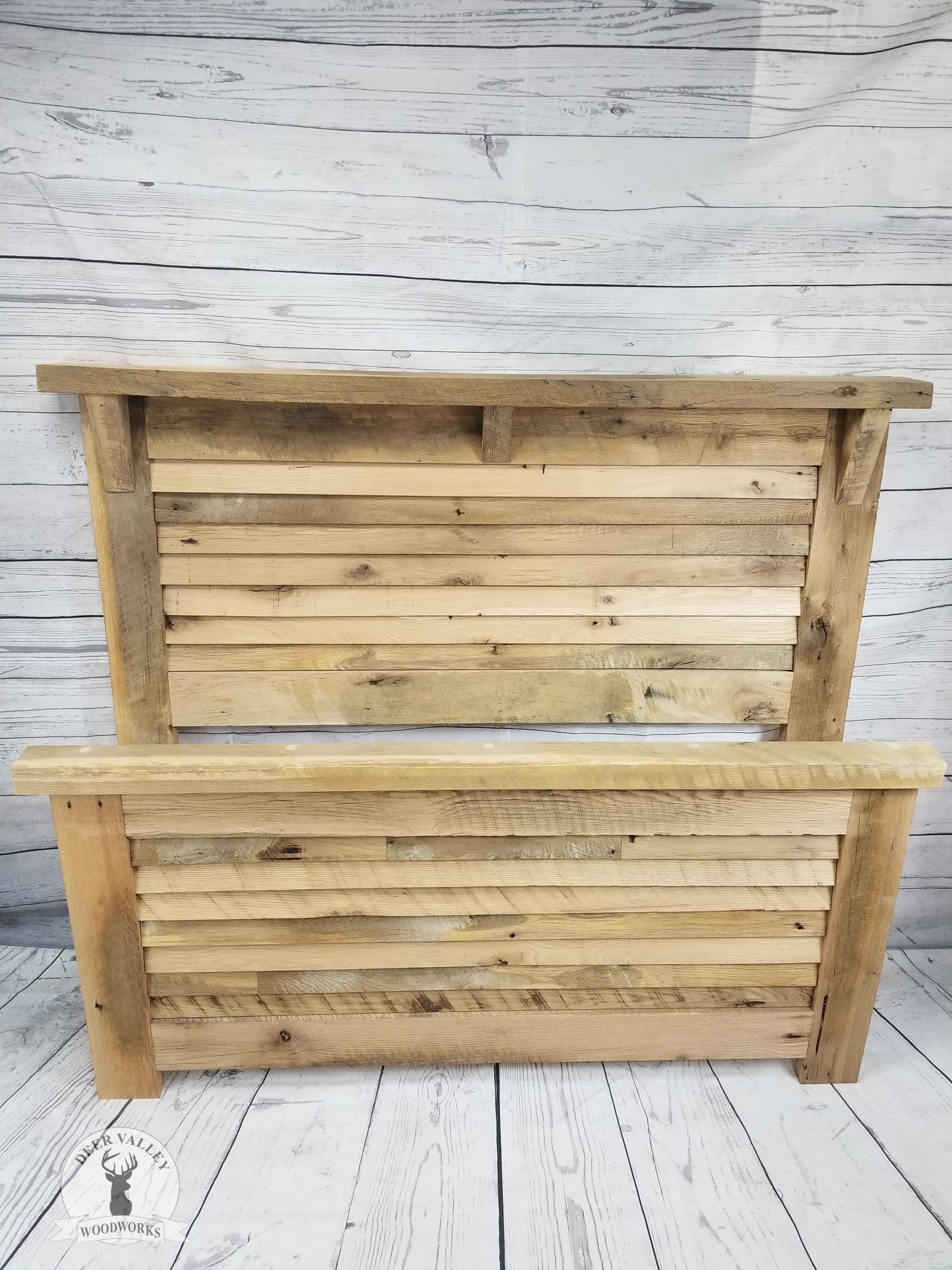 Buy Custom Reclaimed Barnwood Headboard Set Made To Order From Deer