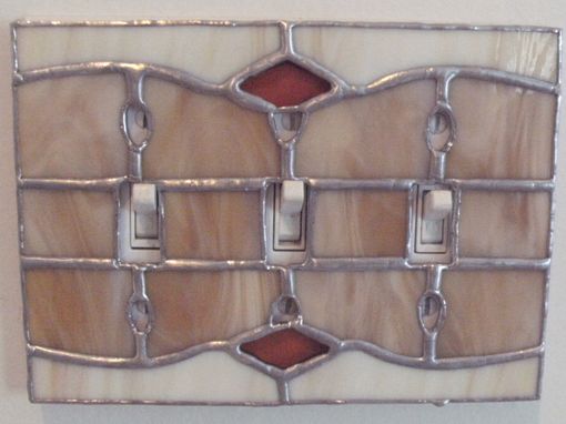 Custom Made Functional Stained Glass Art - Switchplate
