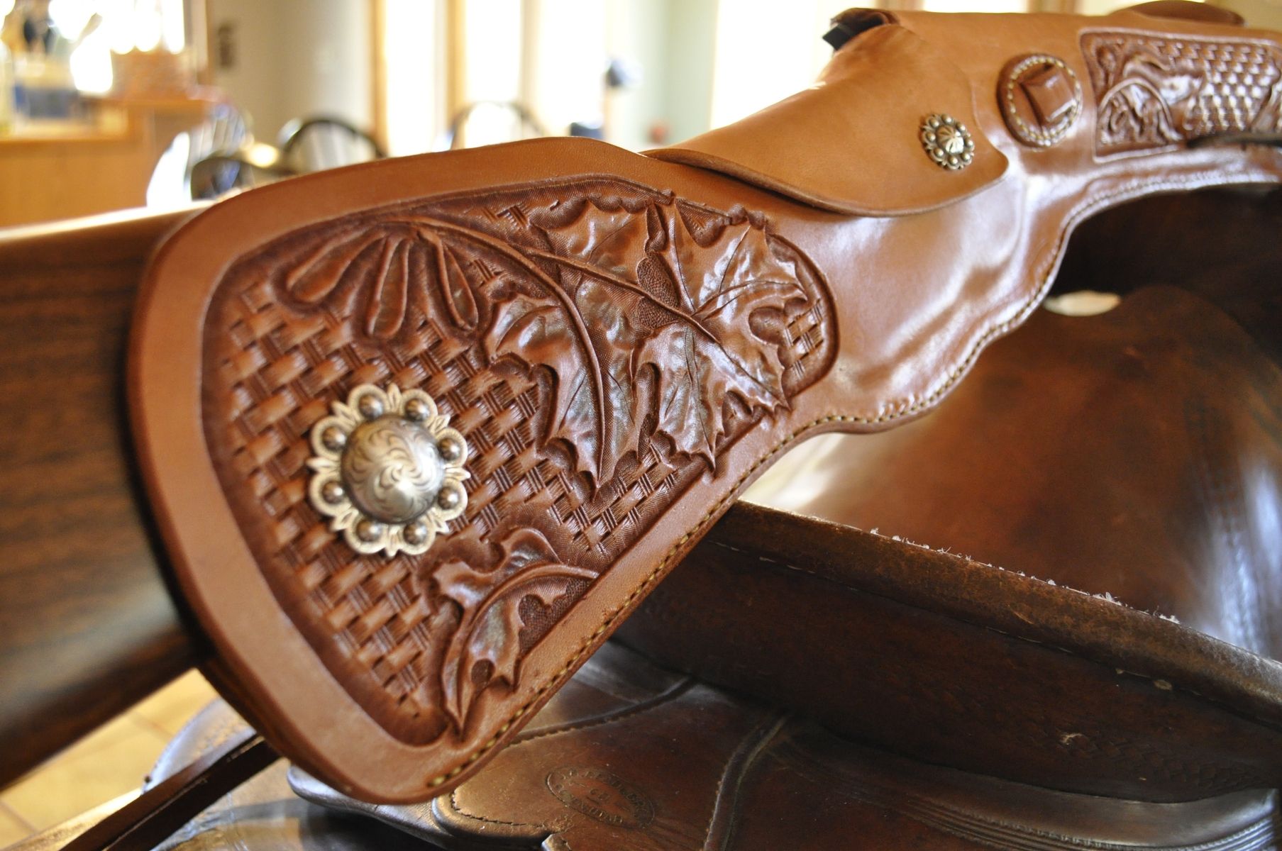 Hand Made Leather Rifle Scabbards by Blake Underwood
