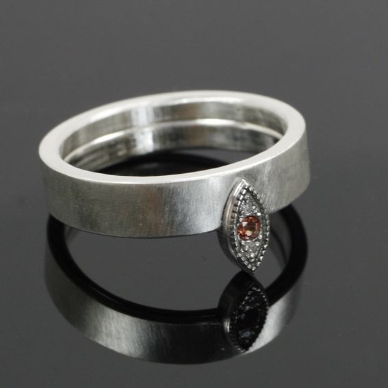 Custom Interlocking Wedding Set by Earth Art Gem & Jewelry | CustomMade.com