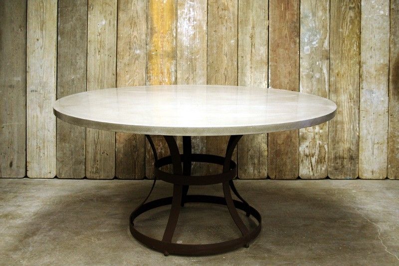 Handmade Hourglass Cage Concrete Dining Table by James Dewulf