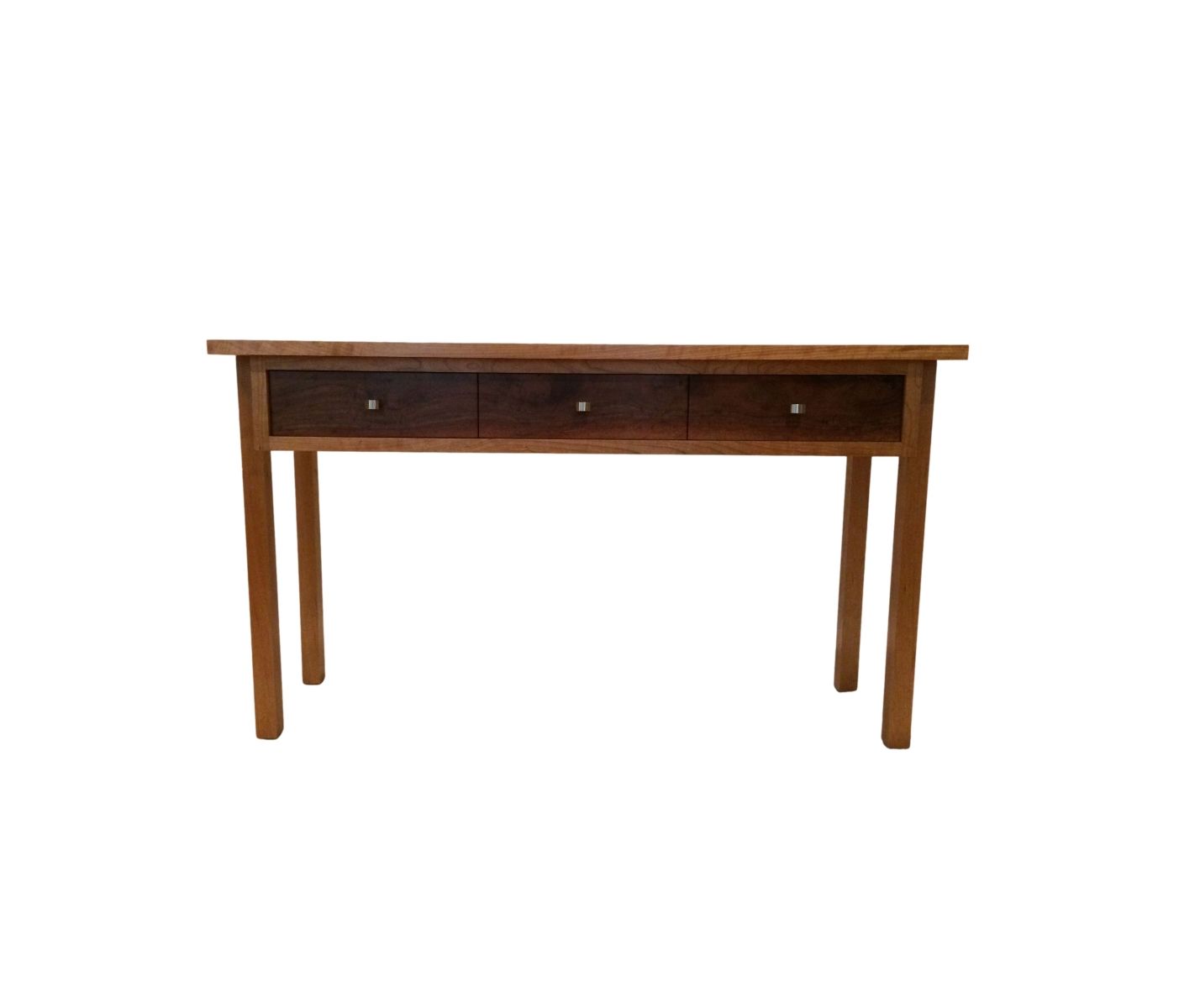 Buy a Custom Made Three Drawer Cherry Wood Console Table, made to order